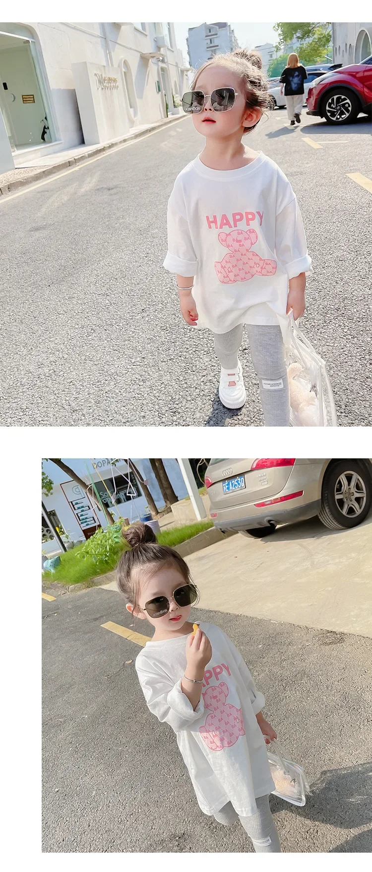 Herbstliches modisches Sportset für Kinder: Baby-Mädchen-Pullover + Leggings, zweiteiliges Set, Kleinkind-Mädchen-Kleidung mit Cartoon-Alphabet-Motiv – Detail 37