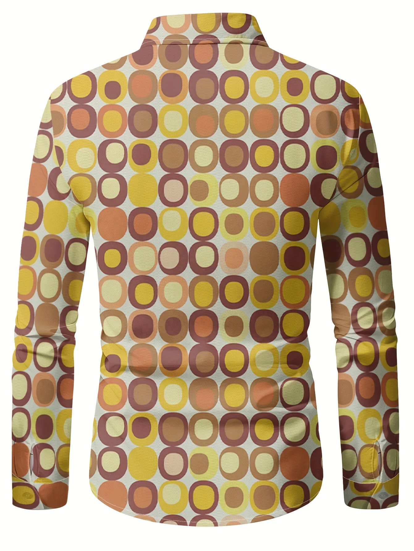 Men's Shirt Spring and Autumn New Long Sleeve Shirt with Turned Collar Fashion Design Elements Hawaiian Shirt 2025