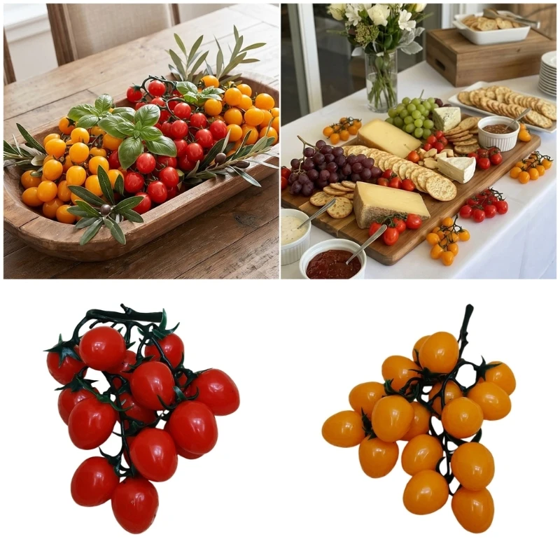 

Realistic Tomato Decoration Party Supplies Plastic Artificial Fruit For Kitchen Table Centerpieces Wedding Decoration 55KF