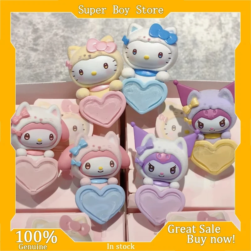 حقيقي سانريو جارديان مواء مجموعة هيبر سلسلة صندوق أعمى مرحبا كيتي لطيف مجموعة صغيرة سطح المكتب زخرفة موضة الاتجاه هدية #1