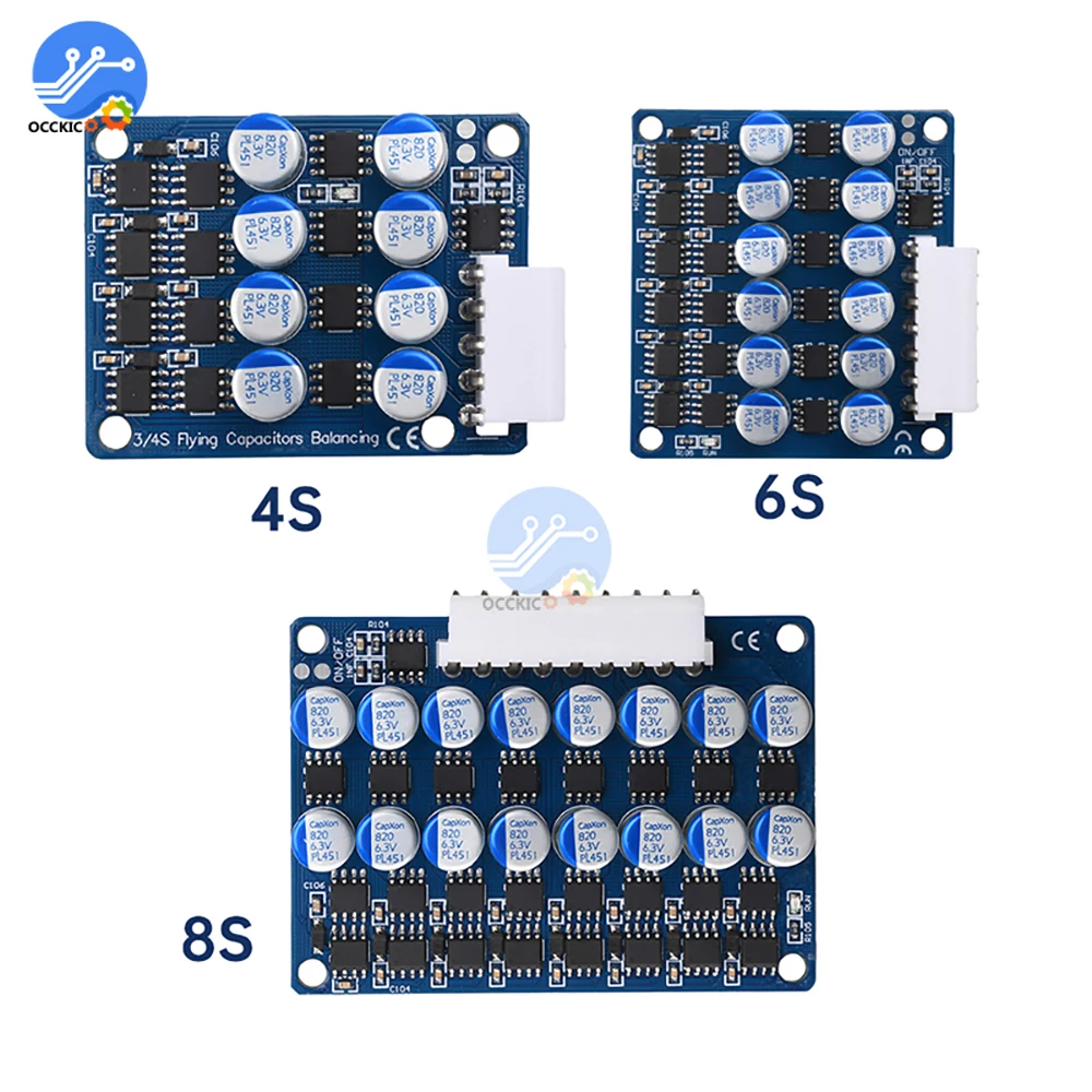 BMS 4S 6S 8S 3A bilanciatore equalizzatore attivo Lifepo4 batteria agli ioni di litio scheda di bilanciamento del trasferimento di energia per veicoli elettrici