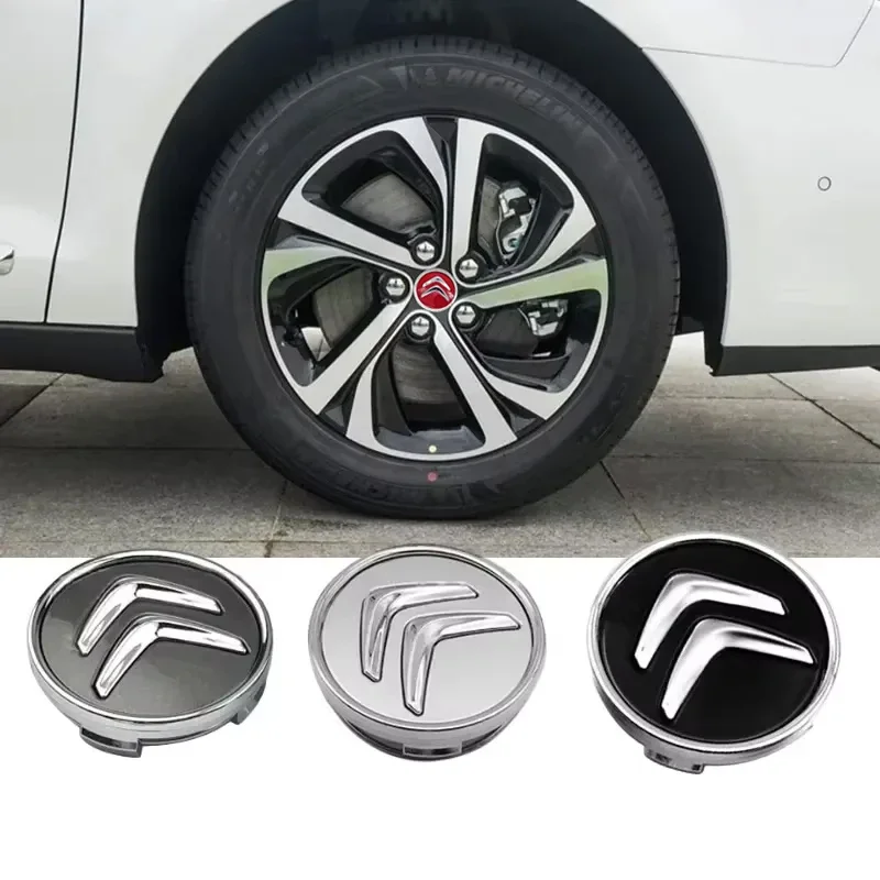 4 Tapas para el Centro de Rueda de Coche para Citroën DS3 Picasso C2 C3 Xsara Cactus Saxo C4 C5 C1 Elysee Berlingo DS4 DS6 Accesorios