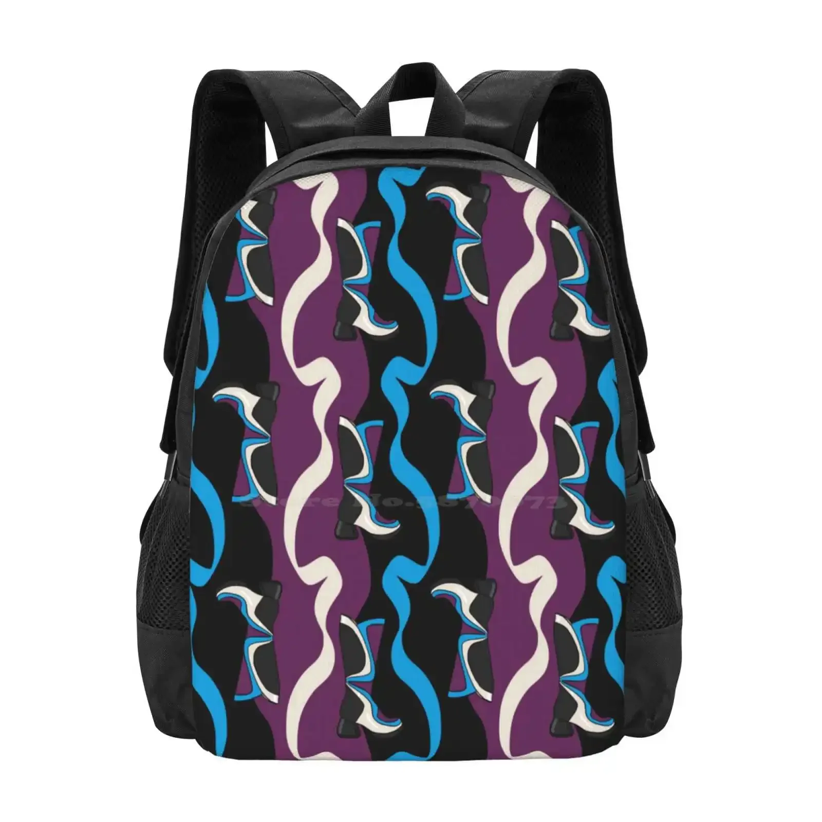 

Fluevog Warhol Boot Purple / Blue Hot Sale Schoolbag Backpack Fashion Bags Fluevog Boot Shoe