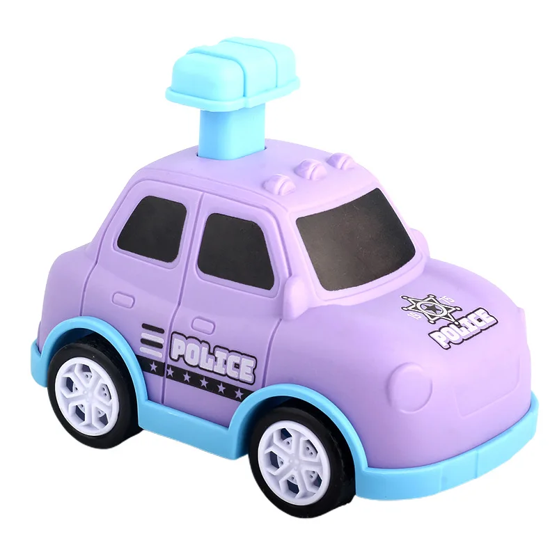 New children's inertial pressing pull-back car simulation model small police car