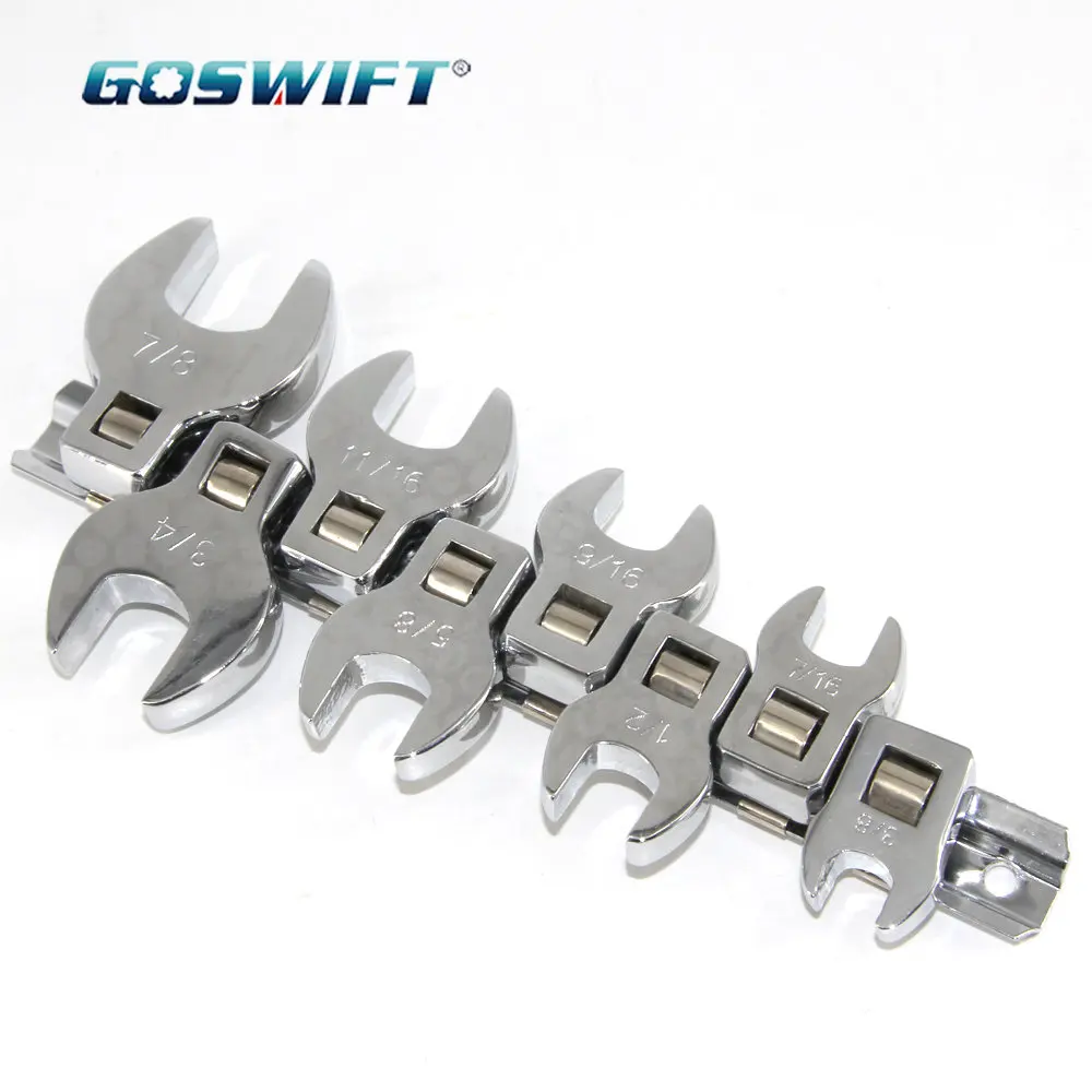 GOSWIFT 8 Pcs 3/8 Inch Drive Crowfoot Wrench Set 3/8