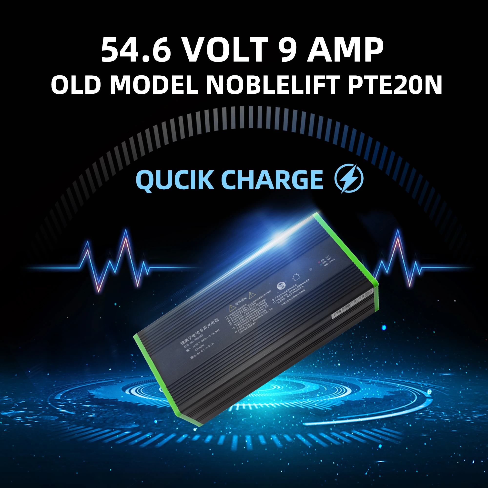 

Pallet Jack Battery Charge, 48V 9A Lithium Fast Charge for NOBLIFT EDGE PTE20N Electric Pallet Truck