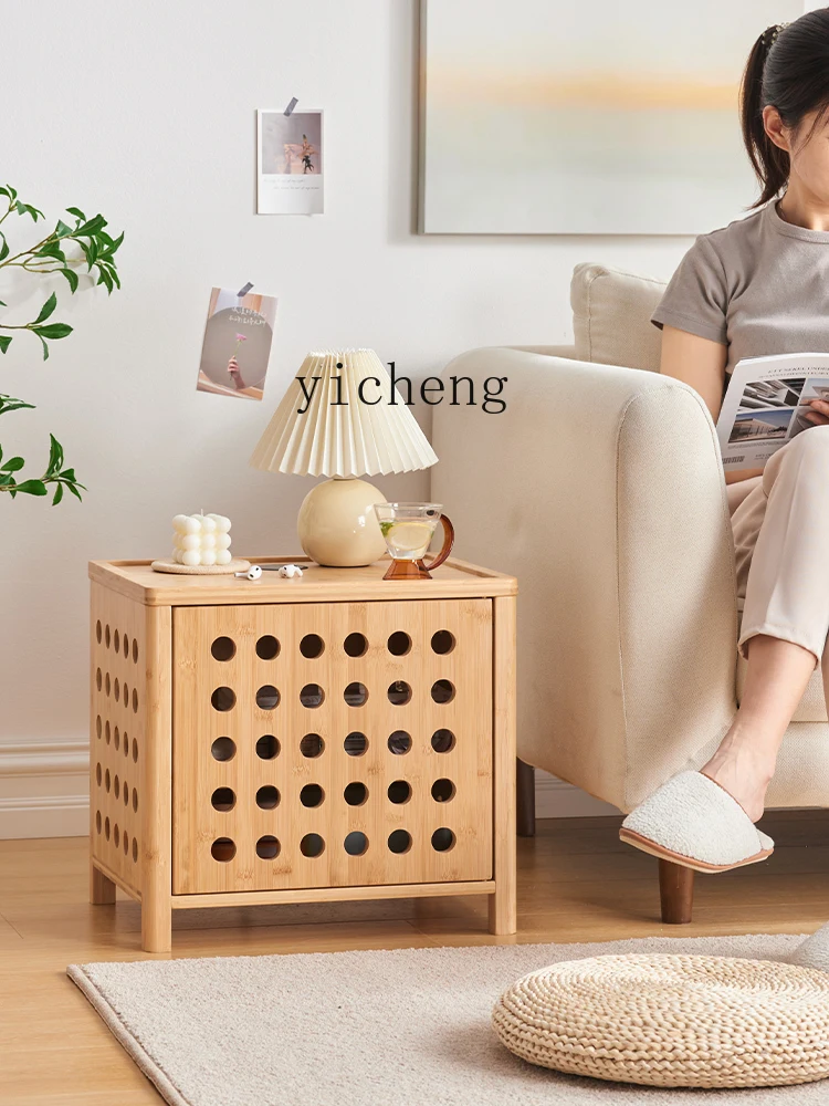 XL Sofa Side Table Side Cabinet Internet Celebrity Corner Table Creative Coffee Table Living Room Hole Square Table