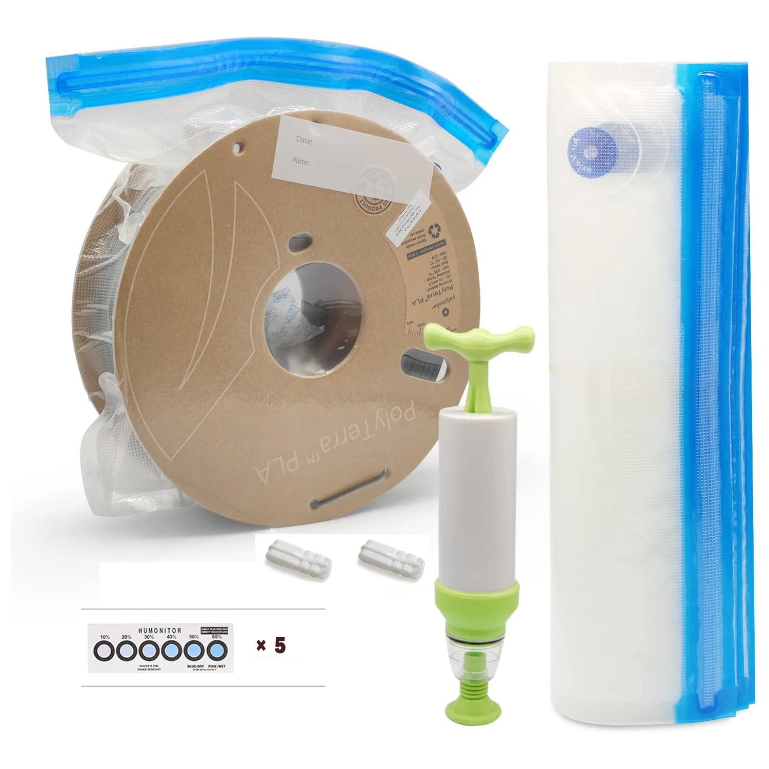 3D Printer Filament Storage Kit, Vacuum Storage Bags, Dust and Moisture Proof, for Keeping Filament Dry