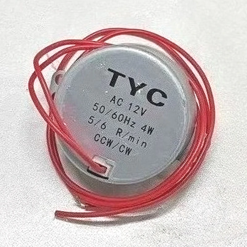 5-6 دورة/دقيقة محرك متزامن مستقر TYC-50 التيار المتناوب 220 فولت 12 فولت 50/60 هرتز عزم الدوران 4 كجمF.CN4WCW/CCW الميكروويف القرص الدوار للمروحة الكهربائية