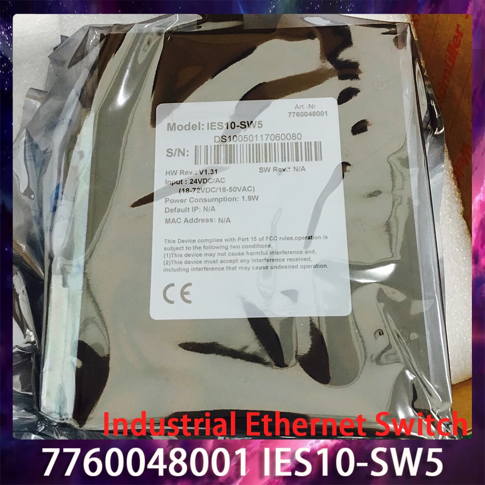 

7760048001 IES10-SW5 Industrial Ethernet Switch Fast Ship Works Perfectly High Quality