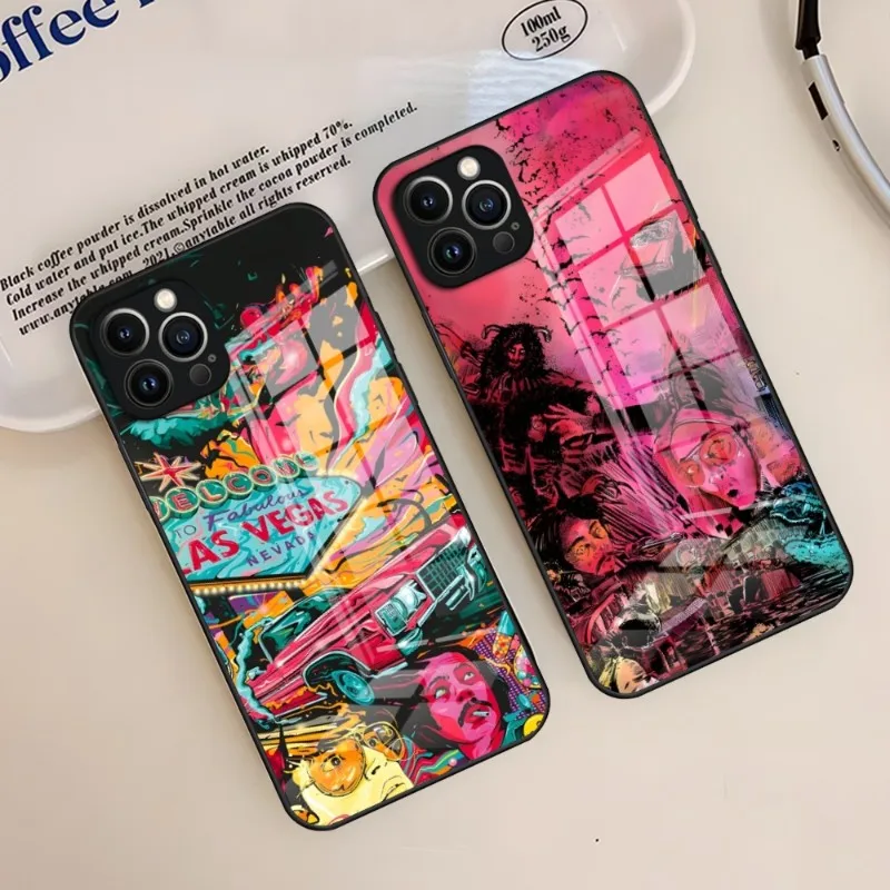 Fear And Loathing In Las Vegas Phone Case For IPhone 14 Pro Max 12 11 13 Mini X XR XS 8 7 6 Plus SE 2020 Glass Back Cover