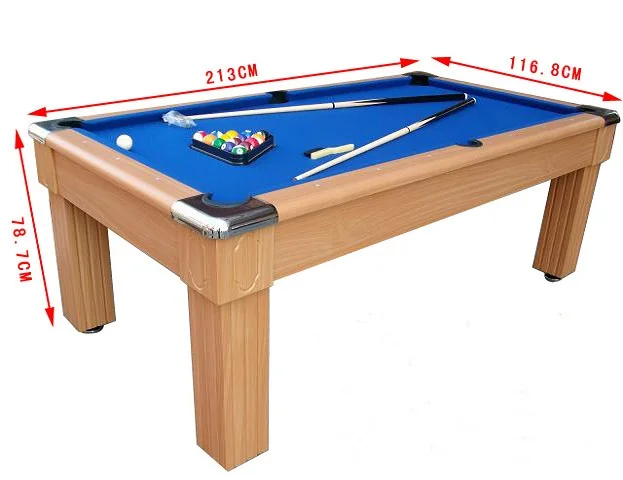 New Customizable Unisex 7ft Pool Dinner Table With Billiard And Dining Tops Rubber Cushion
