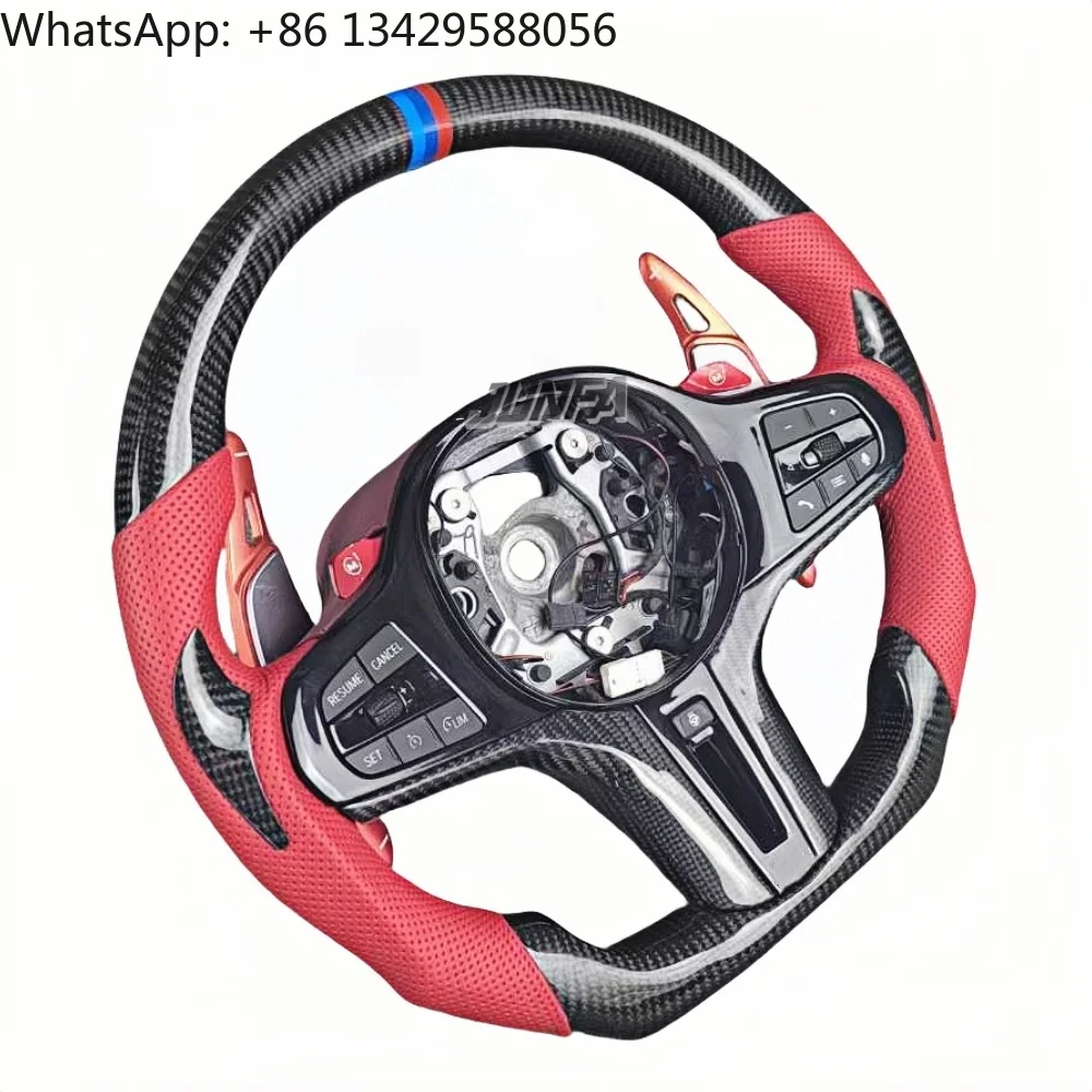 

For BMW G30 G20 G01 G02 G05 G06 G07 M4 M5 F90 M8 X3 X4 X5 X6 F40 F44 F97 F98 F95 F96 G11 G12 3 4 5 7 Carbon Fiber Steering