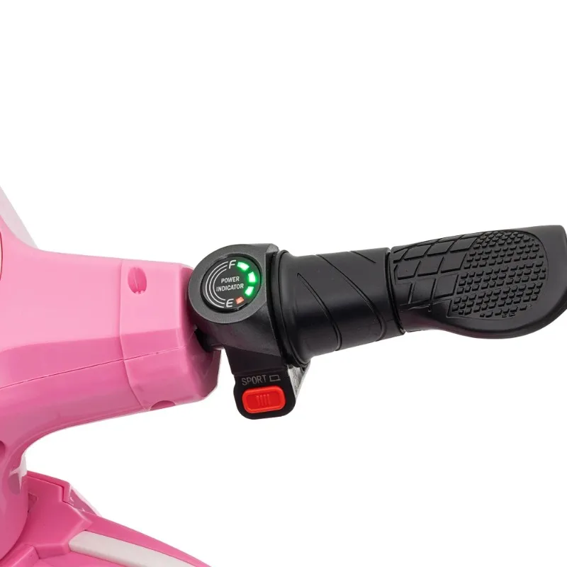 24V Kids Electric Dirt Bike, 250W 2-Wheel Motorcycle with 12" Air Tires, Suspension, Headlight, Music, Bluetooth, for Ages 6-14