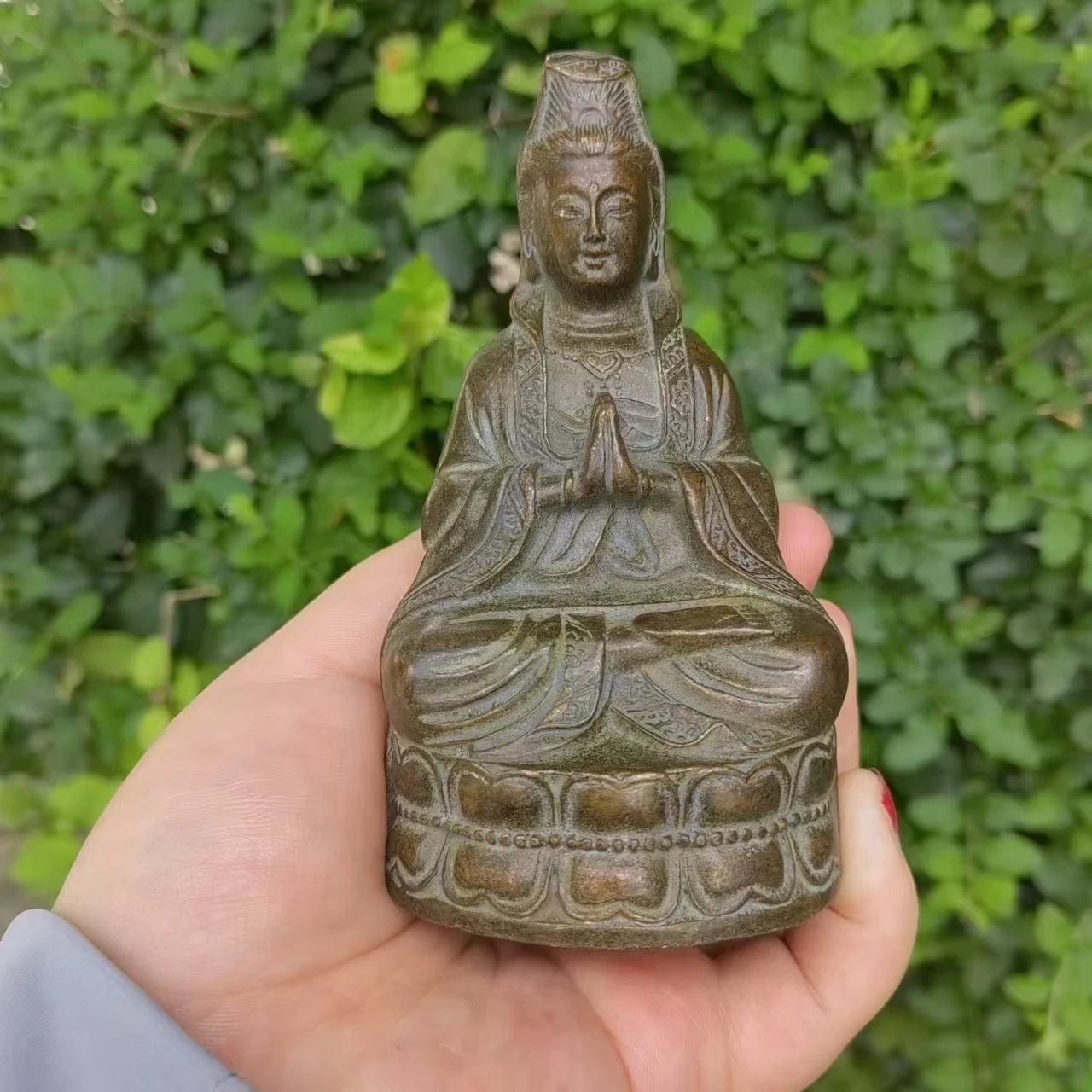 Bronze buddha tibetan Buddha Statue for Home Decor,Outdoor for Zen Decor Buda Indoor Gift for Relaxation Meditation or Shrine