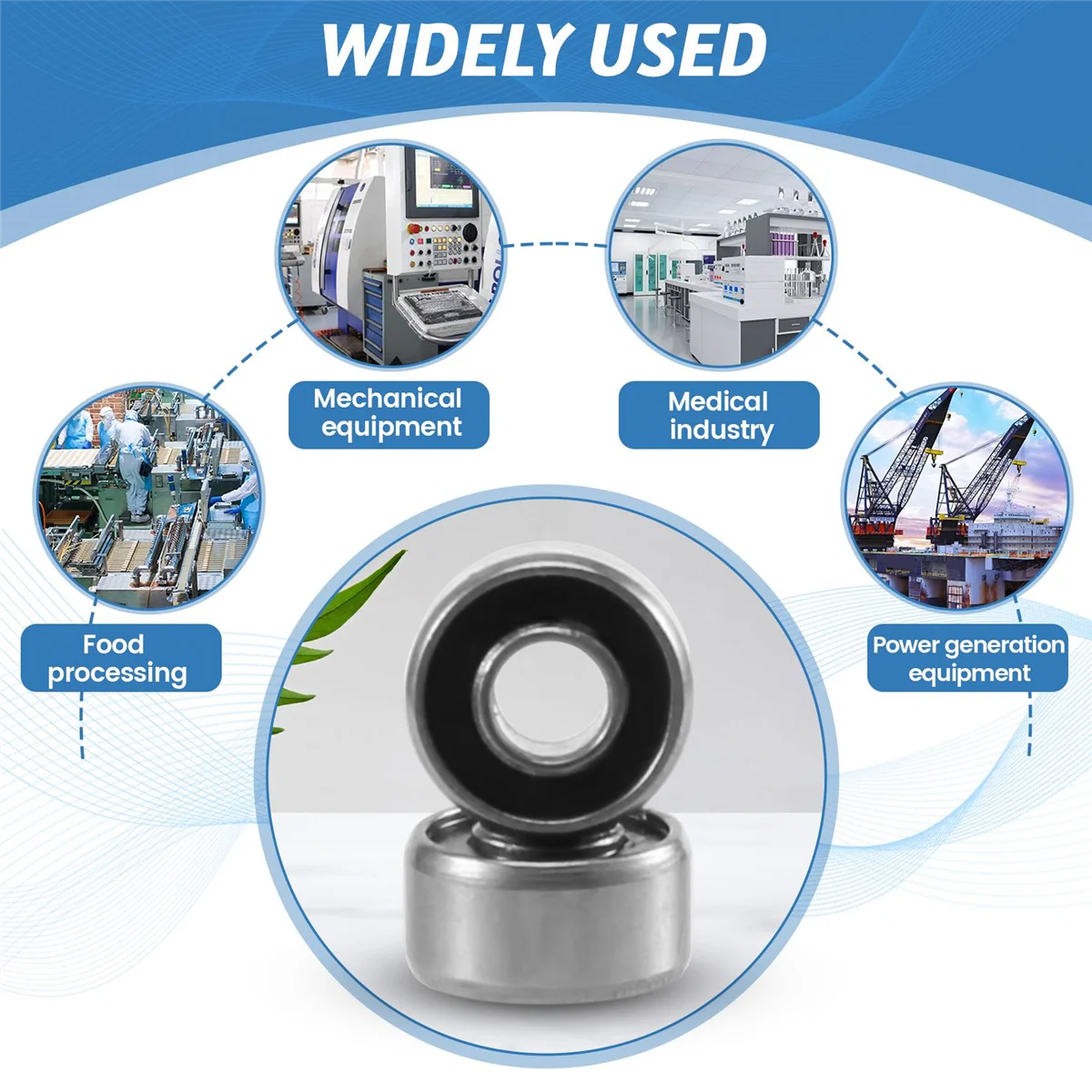 A97T693RS 3mmx8mmx4mm Double Sealed Miniature Deep Groove Ball Bearing 20pcs