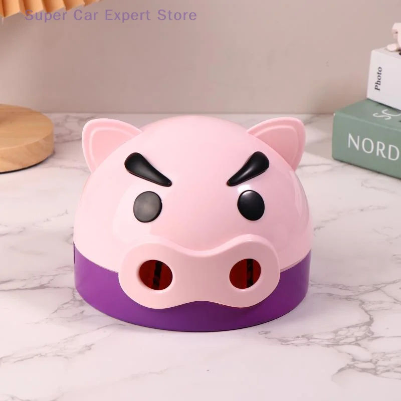 Creative Cartoon Pig Shape Mosquito Coil Box Cute Indoor Household Mosquito Coil Tray Household Sandalwood Incense Burner Box - Image 4