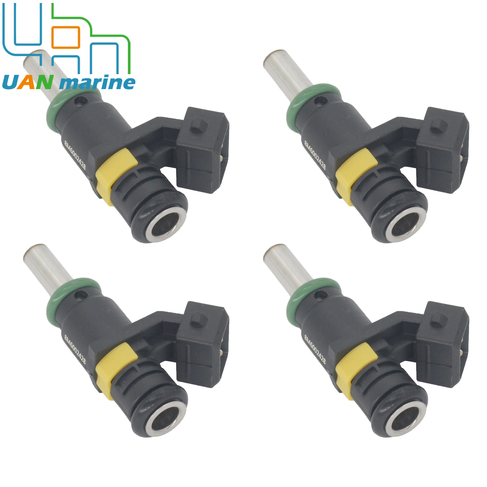 4 Pcs 8M0057686 Fuel Injector 8 Holes for Mercury Mariner 65 To 115 HP EFI JET 4.5L 6.4L MPI Outboard Engine 8M6002428 - view 6
