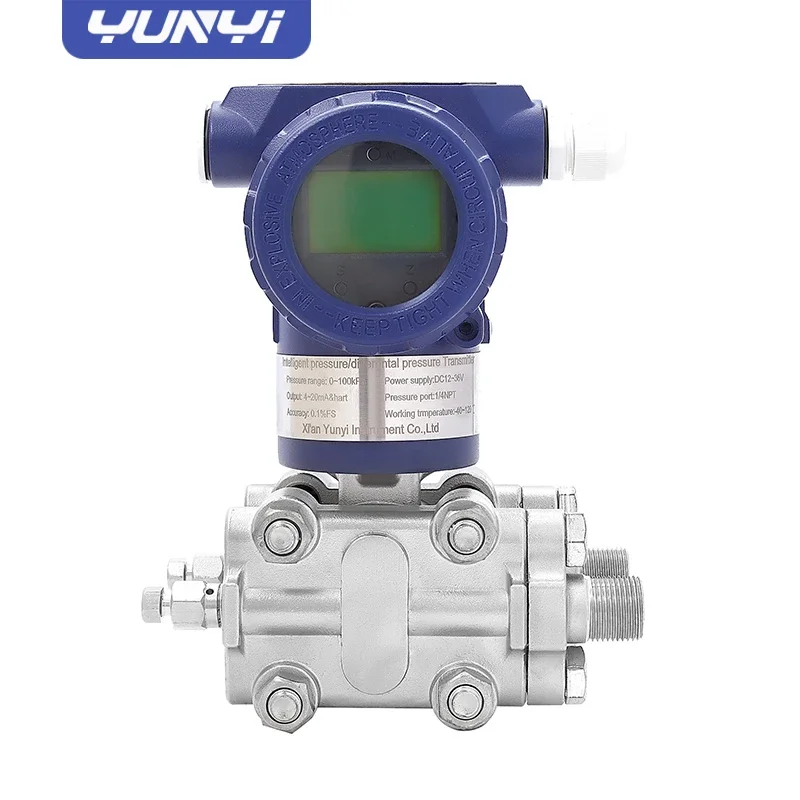 Yunyi High Temperature Transducer Sensor 4-20Ma 3051 Differential Pressure Transmitter