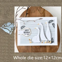 New Design Craft Metal stencil mold Cutting Die goose decoration scrapbook die cut Album Paper Card Craft Embossing