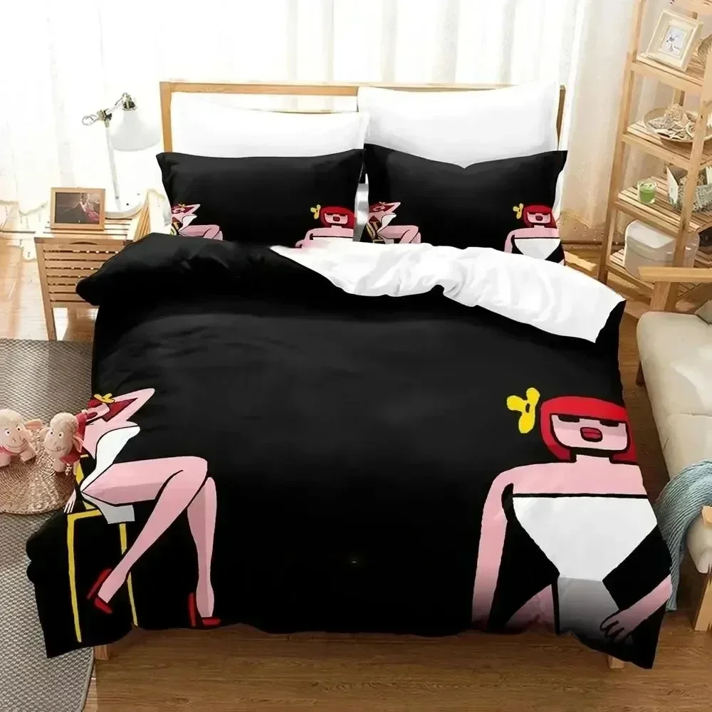 Anime Game Detective Case Clown Bot 3D NEW Duvet Cover Pillowcase Bedding Set Adult Boy Girl Bedroom Decoration Single Double