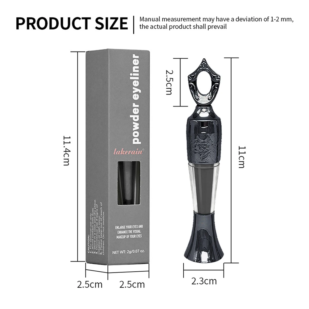 패션 파우더 아이라이너, 오래 지속되는 아이라이너 아랍어 아이라이너 파우더, 방수 얼룩 방지 아이라이너, 화장품 아이 메이크업 도구