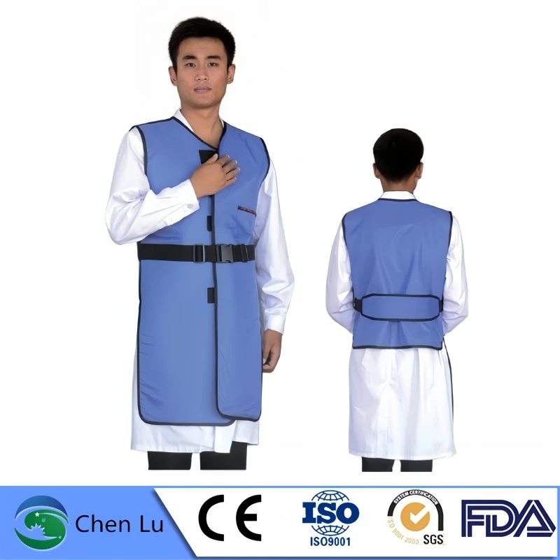 X-ray Gamma ray Radiation Protection Lead Vest 0.35/0.5mmPb, Hospital Lab Factory Use, Anti Nuclear Apron for Industrial Safety