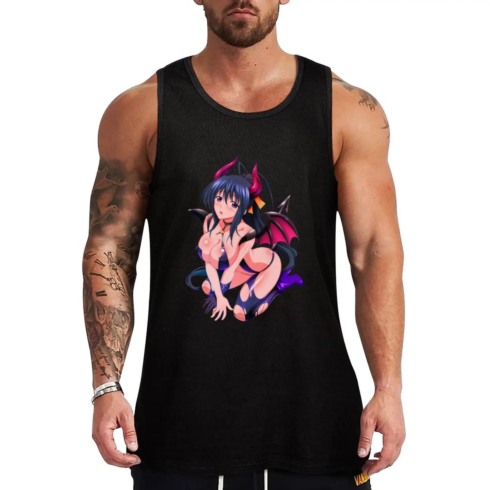 Himejima Akeno Tank Top men clothing Man sleeveless shirt