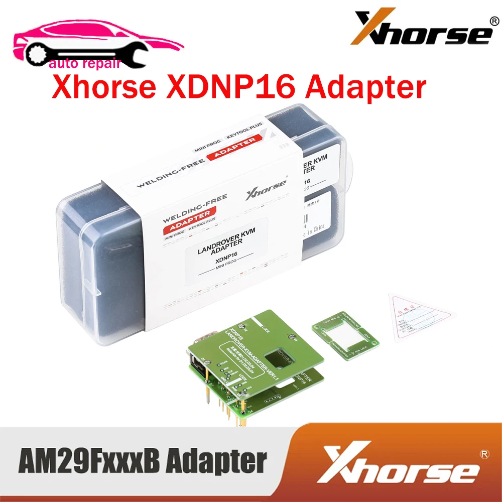 

Xhorse VVDI XDNP16 Adapters For Lan-d Rov-er KVM Set Work with MINI PROG and KEY TOOL PLUS Key Programming Tool