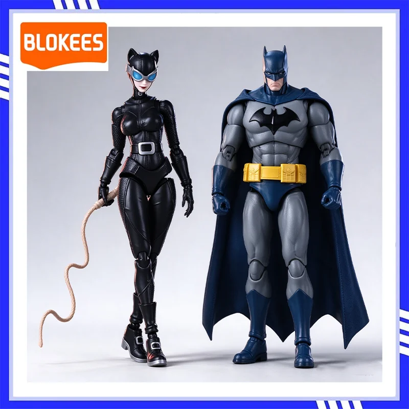 Original Blokees DC Champion Class – Hush-Serie Batman & Catwoman, bewegliche Modellfiguren, Actionfiguren, Dekoration, Sammlerstücke, Spielzeug, Geschenk.