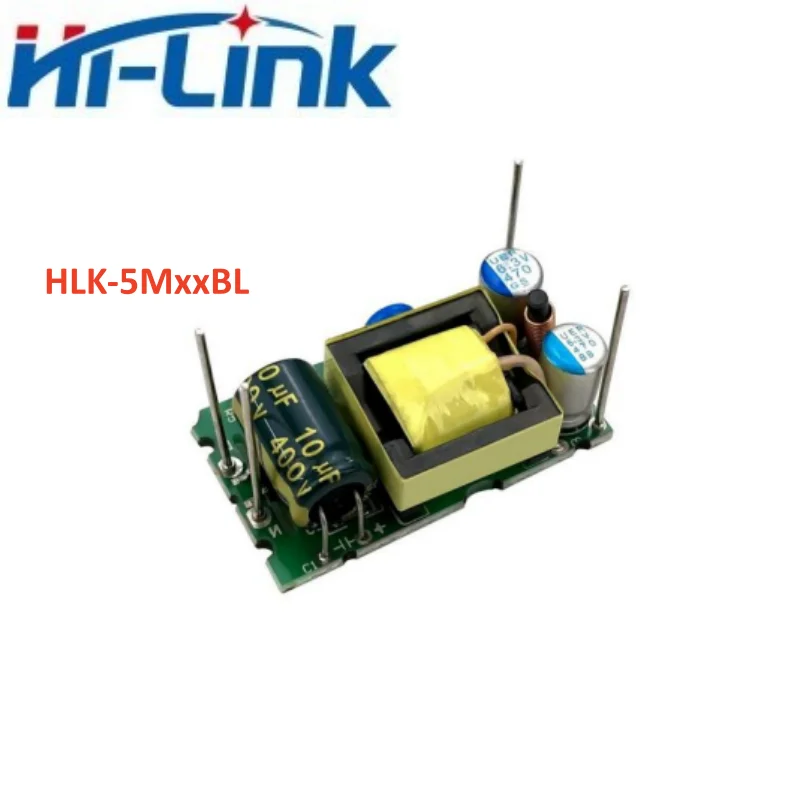 Hi-Link HLK-5M03/05/12/15/24BL 5W Open Frame AC-DC Power Supply 85-265V Wide Input Low Ripple High Efficiency PCB Mount Module