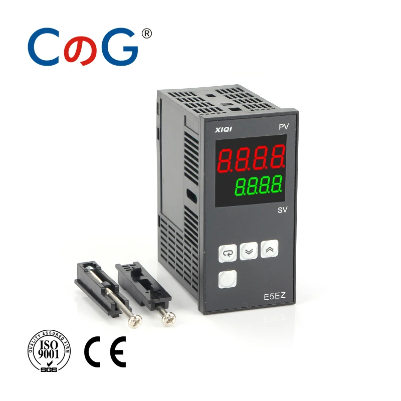 CG E5 Series K E J PT100 4-20mA 0-5v Type AC 220V LCD Screen With RS485 Digital Intelligent Temperature Controller Thermostat