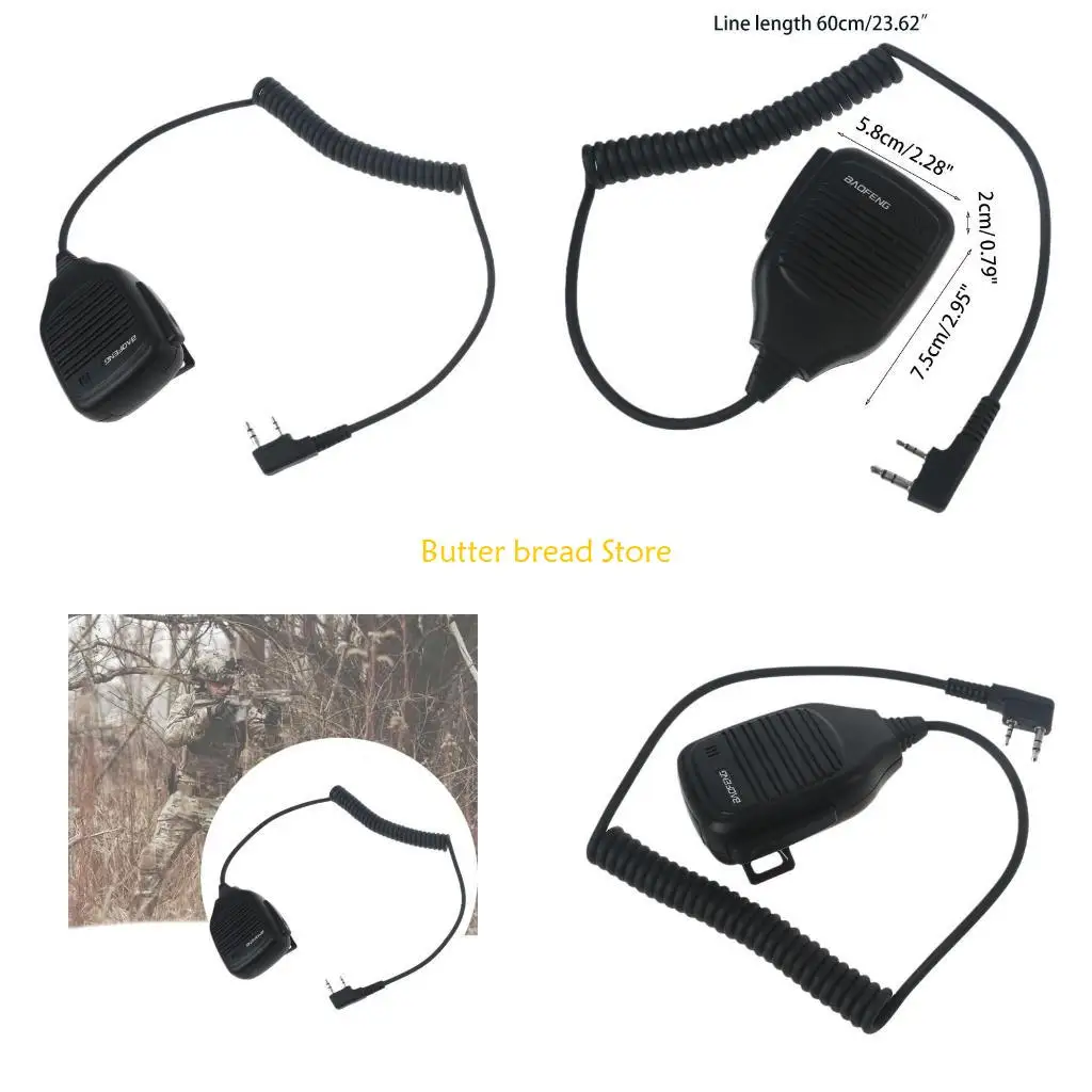 W89C Portable Radio Accessories Shoulder Speaker For Walkie-talkie UV82 UV-5R UV 82