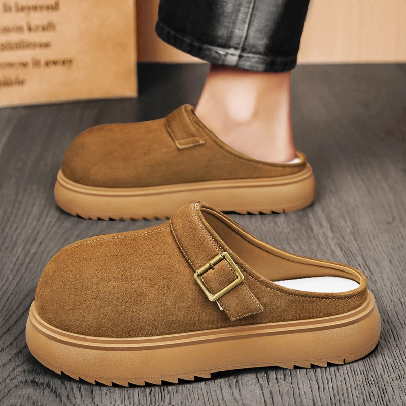 

Men's Summer New Outdoor Sports Slip-On Soft Bottom Clog Shoes Anti-Slip Head Covering Trendy Shoes for Youth Casual Occasions