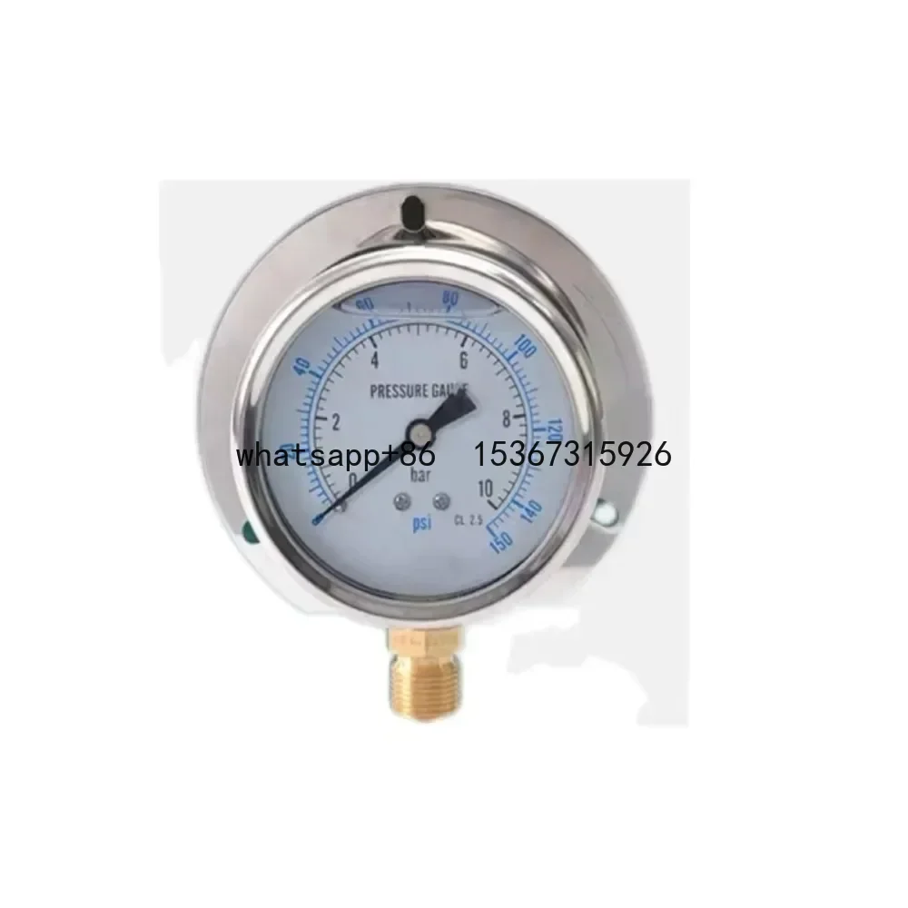 pressure gauge YN75T 10bar G3/8 seismic shockproof   for Marine oil