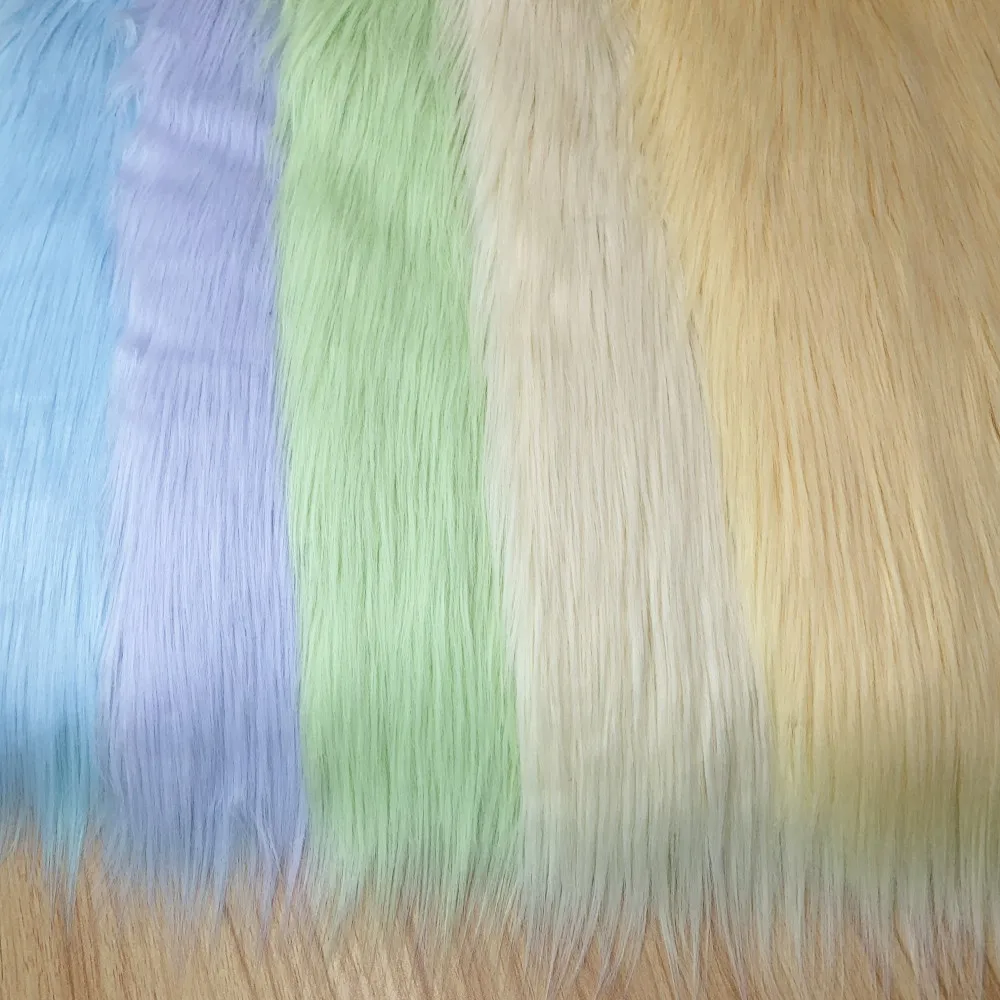 160x50 cm 53 Farben Polyester-Kunstfell-Nähstoff für DIY-Cosplay-Perücken, Tierkostüme, Bastelarbeiten, Heimdekoration, 8 cm Florlänge