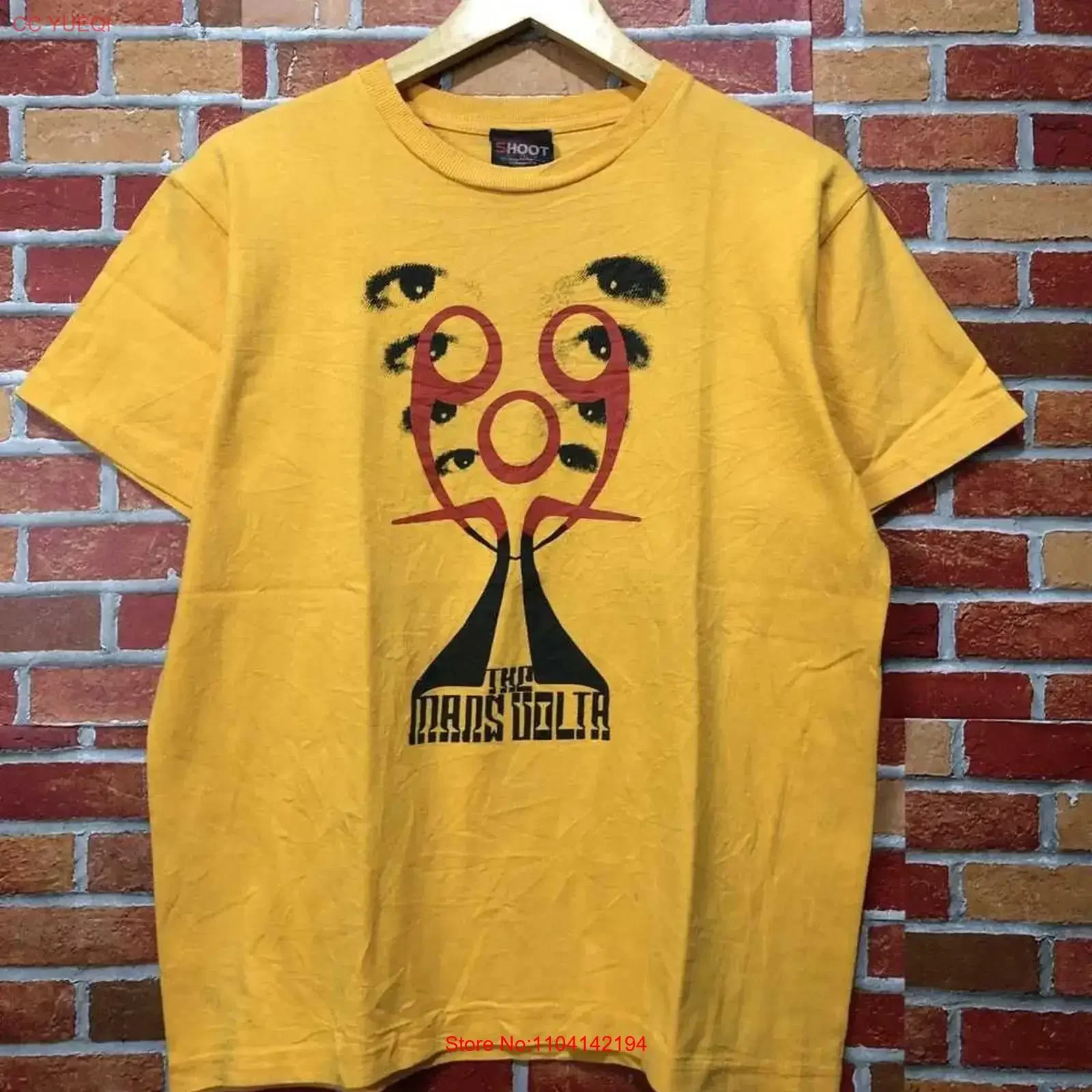 Rare The Mars Volta Band Eyes T Shirt Concert S to 5XL vintage Washed Slightly fashion Stretched graphic Unisex streetwear