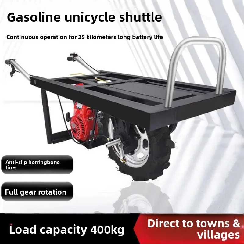 chicken bus single wheel cart creeper orchard mountain transporter  engine trolley unicycle agricultural