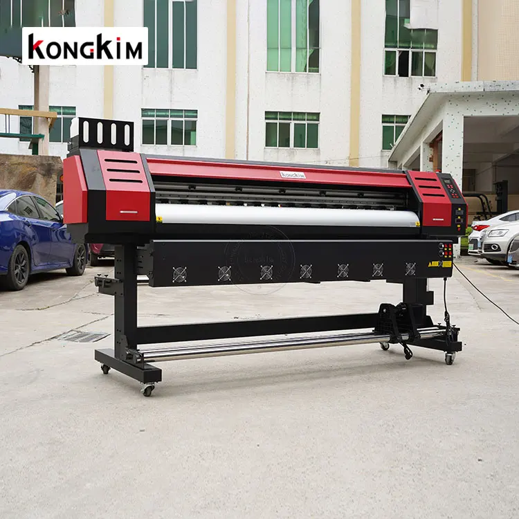 Large 6feet 1.9m flex banner tarpaulin sticker printing machine 6 color with XP600 Heads