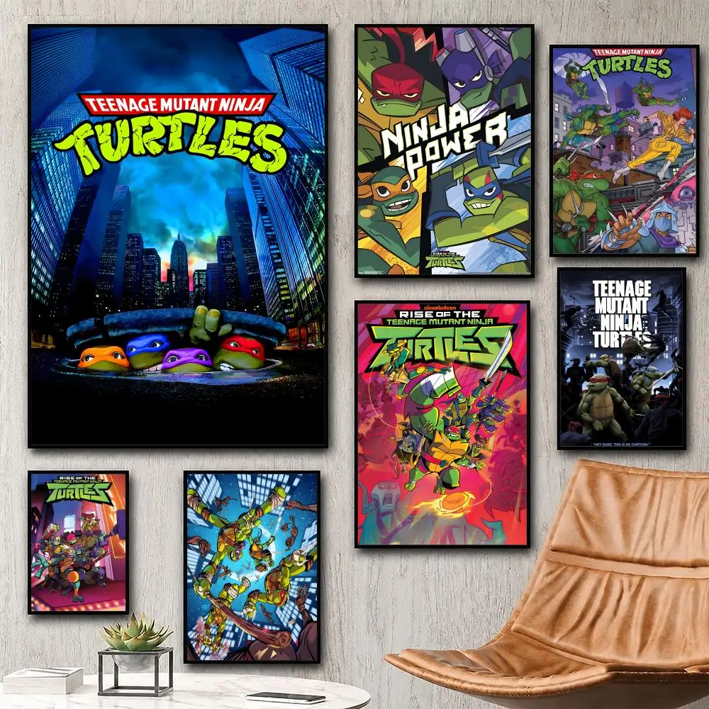 Teenage Mutant Ninja Turtles Poster HD Waterproof Self-Adhesive Wall Art - Versatile Decor for Any Space|Perfect Gift Idea