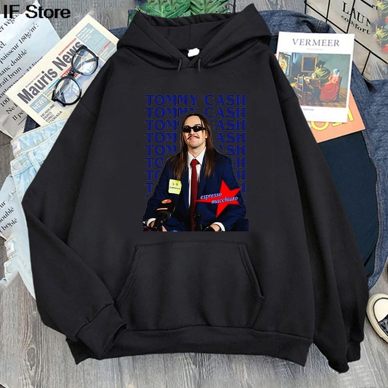 ملابس حريمي Tommy Cash Tour 2025 هوديس Roupas Femininas كم طويل بلوفرات بقلنسوة الهيب هوب للجنسين ملابس الشارع الشهير ملابس الفتيات
