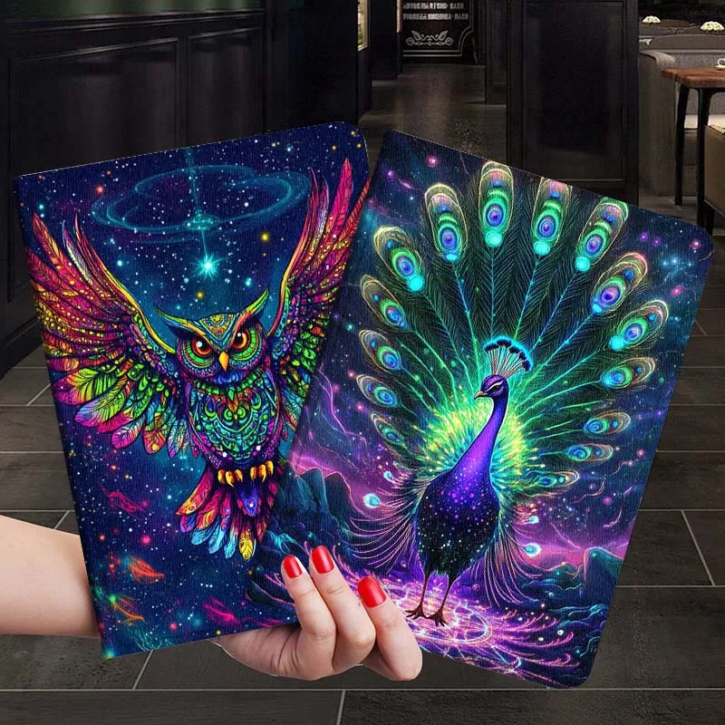 

Colorful Owl Cool Art Gift For Xiaoxin Lenovo Tab P12 Extreme Legion Y900 Idea Pro GT 12.1 2025 Foldable Tablet Case