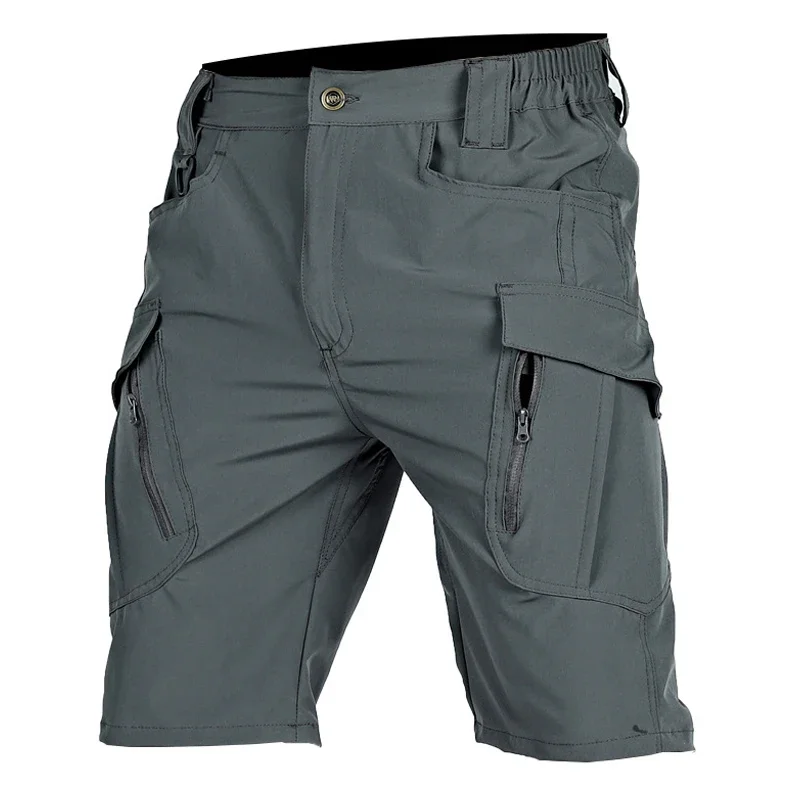 Summer Army Tactical Multi-pocket Cargo Shorts Pants Men's Outdoor Casual Breathable Quick-Drying Fifth Pants Loose Pants