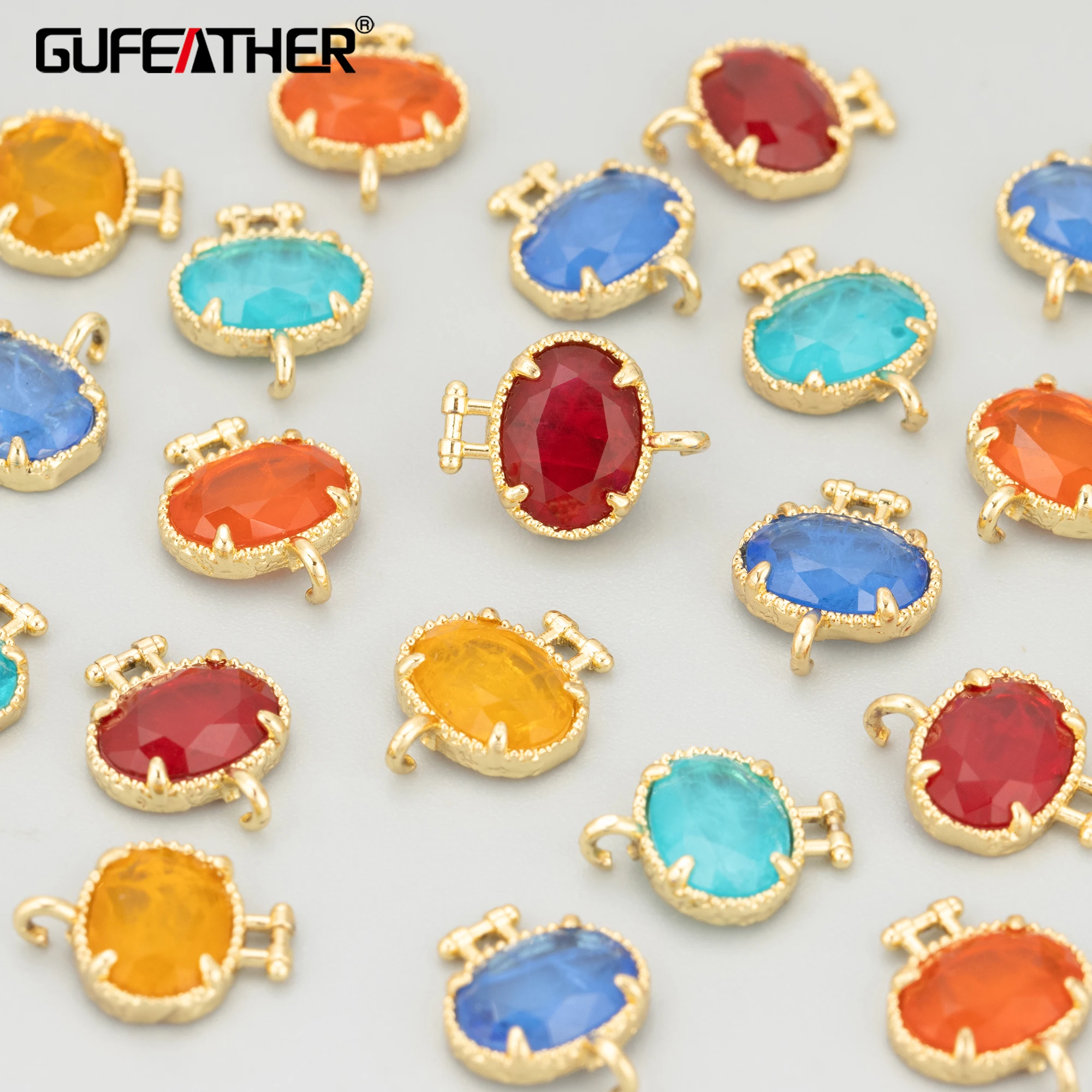 

GUFEATHER,2pcs/lot,MI13,jewelry accessories,18k gold plated,copper,natural stone,hand made,diy pendants,charms,jewelry making