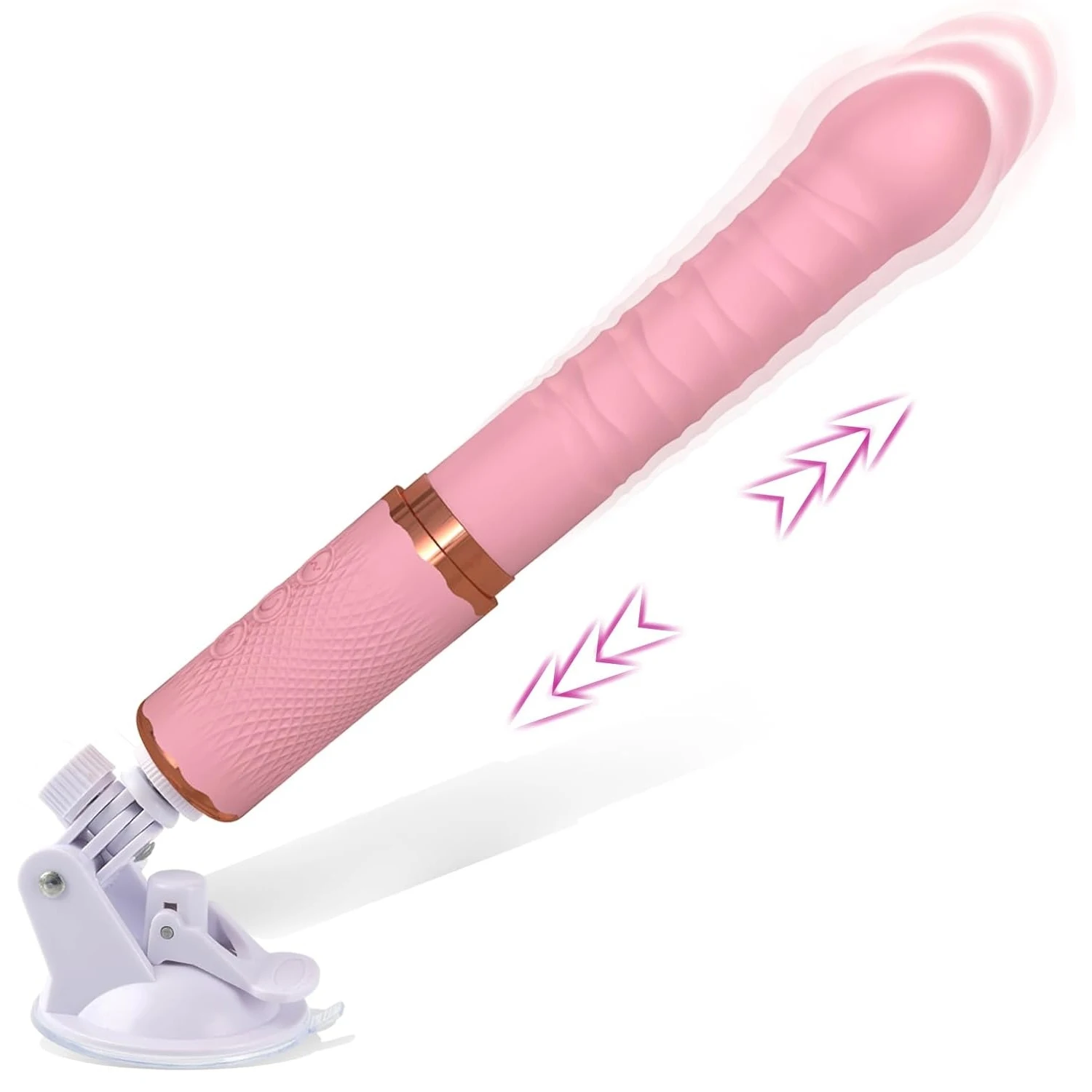 Dual motor Realistic Thrusting Dildo Vibrator With Heating,10 mode Sex Toys Vibrator Clitoral Stimulator For Anal Stimulation