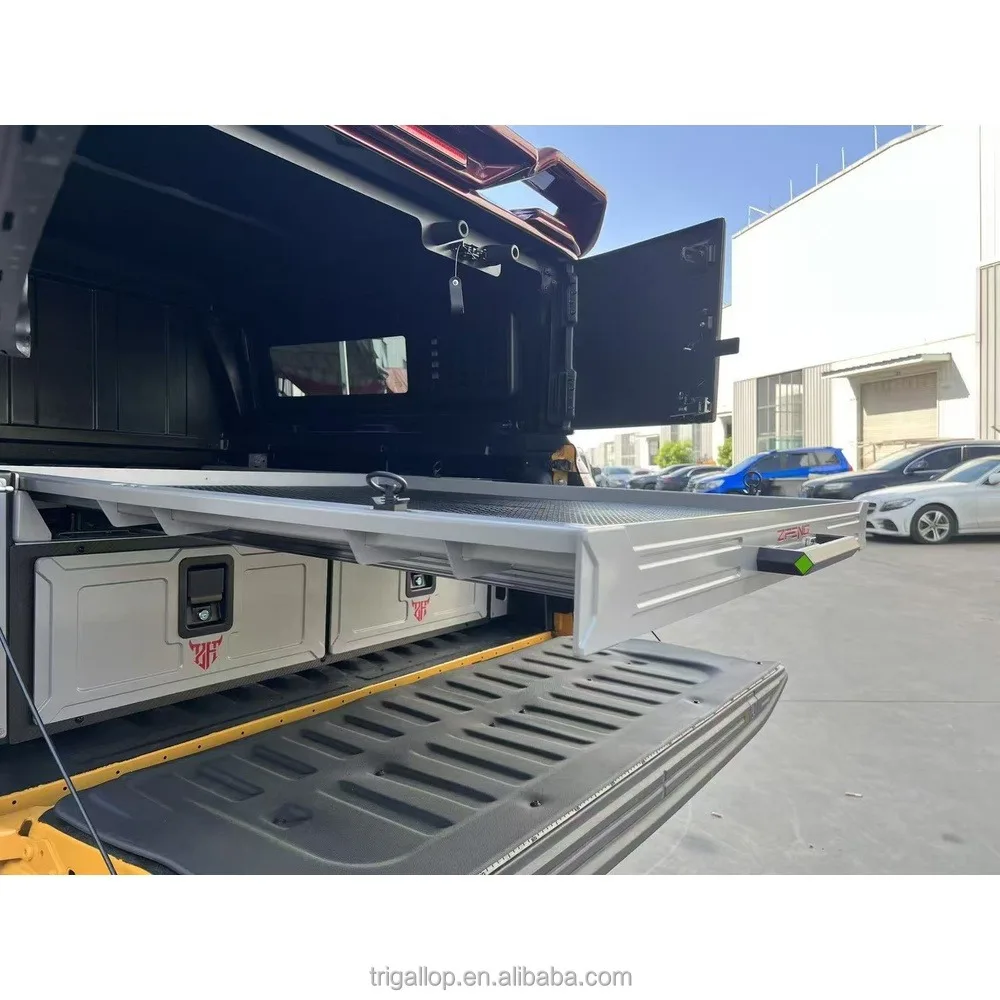 Dream Car Smart Energy Storage Pickup Bed Drawer System Built-in Battery Hub For Ranger Hilux Camping Electrical Gear Box