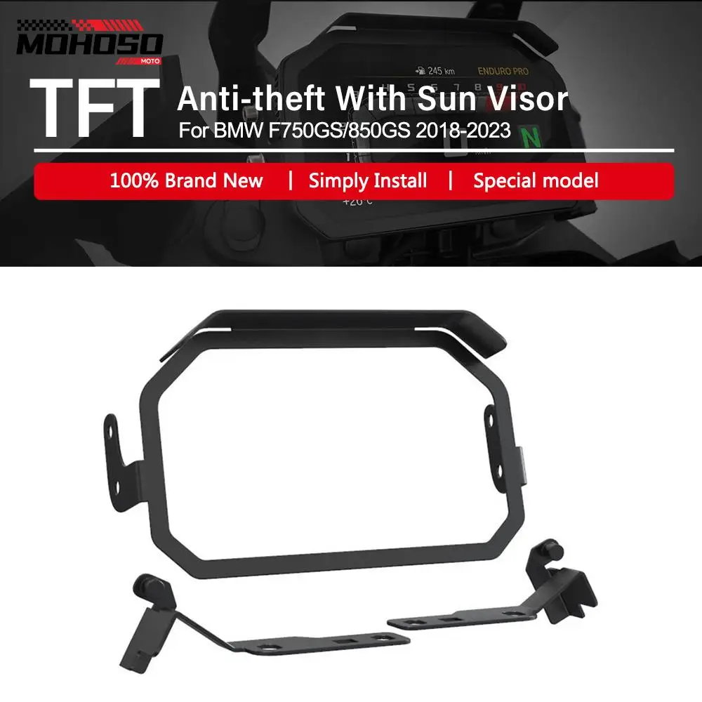 

TFT Theft Protection For BMW F850GS F750GS F 750 850 GS 2018- 2023 Meter Frame Cover Screen Anti Theft Guard Brace Device GS 850