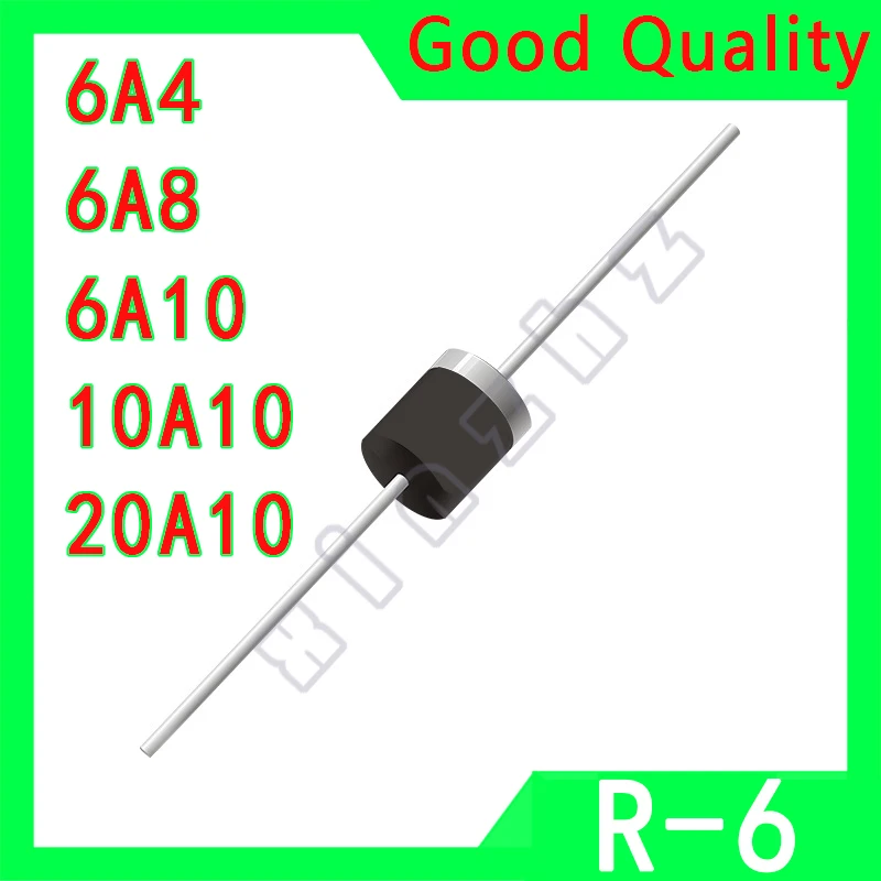 10pcs/lot 6A10 10A10 20A10 6A8 6A4 Rectifier Diode General Purpose Rectifiers R-6 New Original High Quality Product