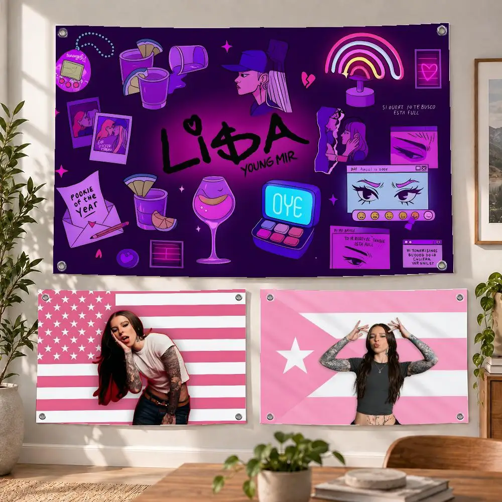 Theme Modern Young Miko Flags Decorative Flag Banner Indoor Bedroom Dorm Gaming Room Wall Party Club Decor Fan Gift