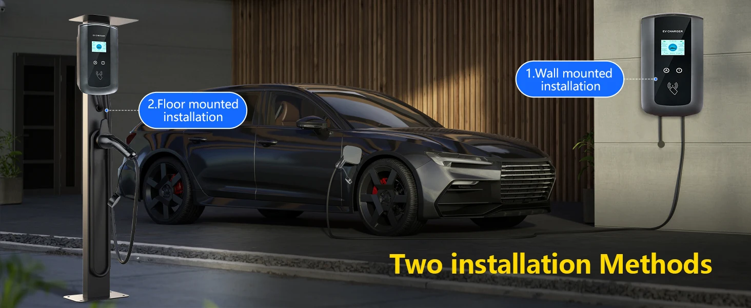 Kolanky 16A 11KW Fast Home EV-Aufladung EV-Station Typ 2 Tuya APP Wifi Timer Ladegerät Elektrofahrzeug Hybrid Auto Gesamtlänge 5M – Detail 7